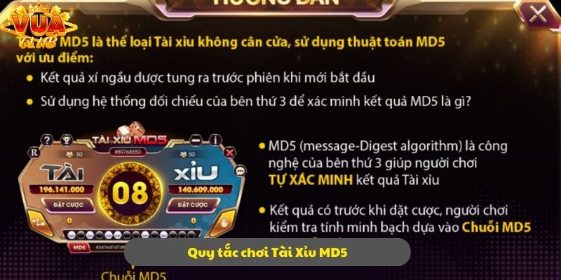 Tìm hiểu kỹ hơn về những quy tắc có trong trò chơi Tài Xỉu MD5